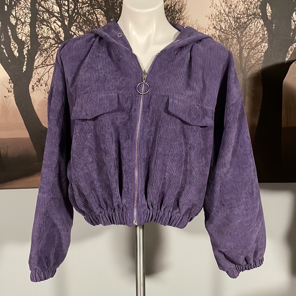 Shein Cropped Purple Jacket - 2XL